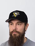 Бейсболка AMERICAN NEEDLE арт. 23022A-PPN Pittsburgh Penguins Corduroy Valin NHL (черный)